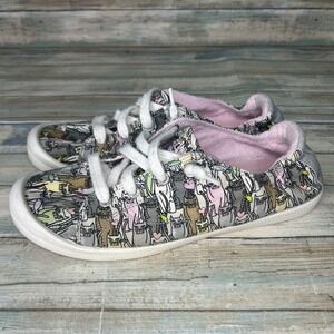 Bobs by Skechers Cats Beach Bingo Lace Up Sneaker Size 9.5